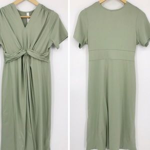 Sage maternity dress